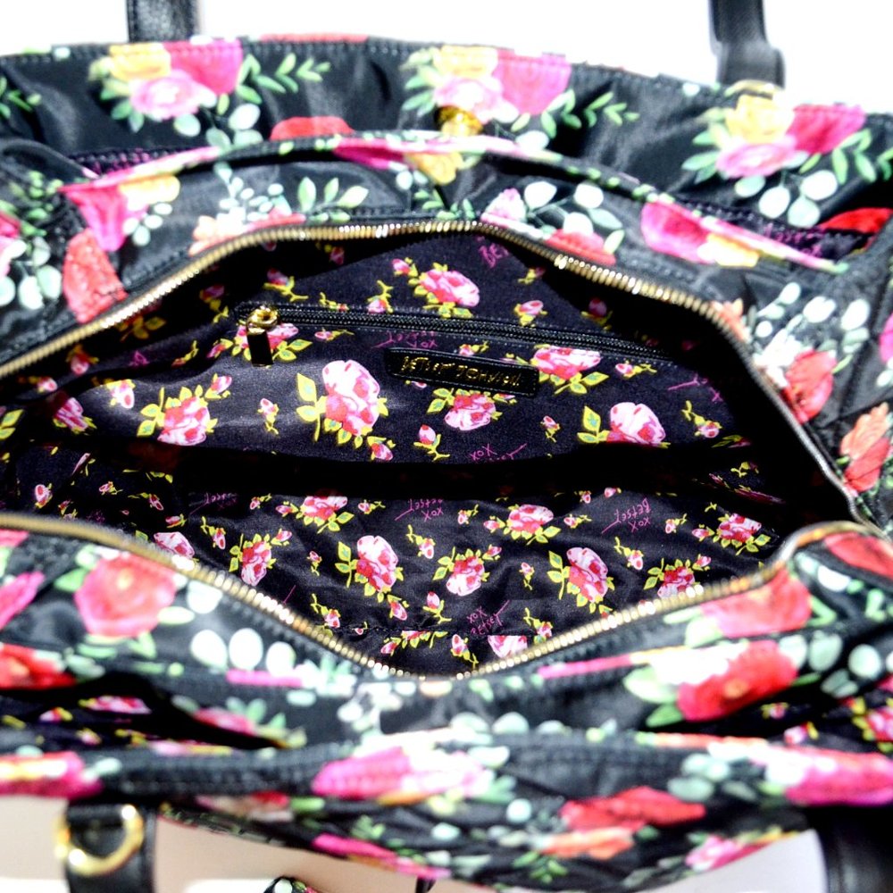 Nwt Betsey Johnson Quilted Tote Bag & Wristlet Set - Picture 7 of 10